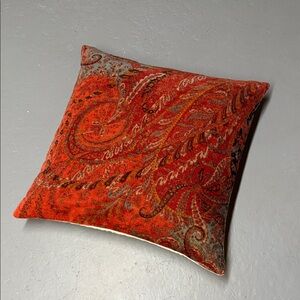 Pottery Barn Red and Black Accent Pillow cover